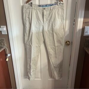 Tommy Bahama Pants Mens 38x32 Tan Twill Chino Preppy  Marlon Golf